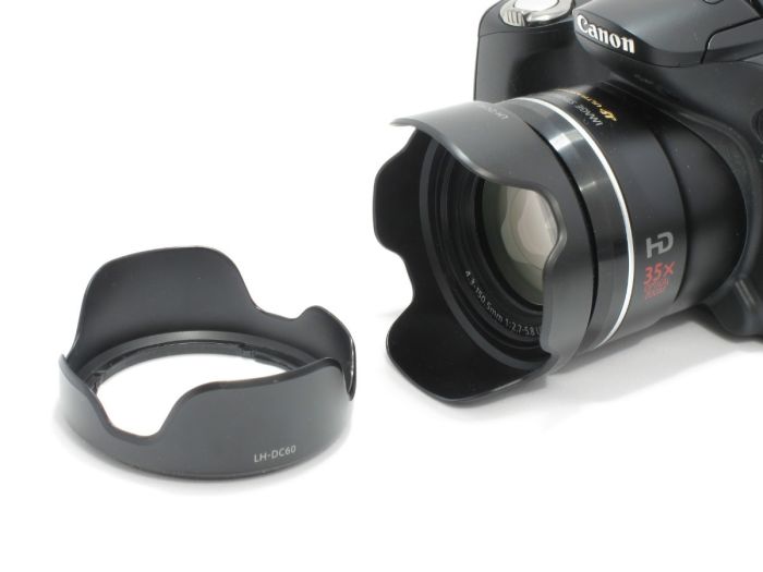 Бленда LH-DC60 для Canon SX1 IS, SX10 IS, SX20 IS, SX30 IS, SX40 IS, SX50 IS, SX 530 HS