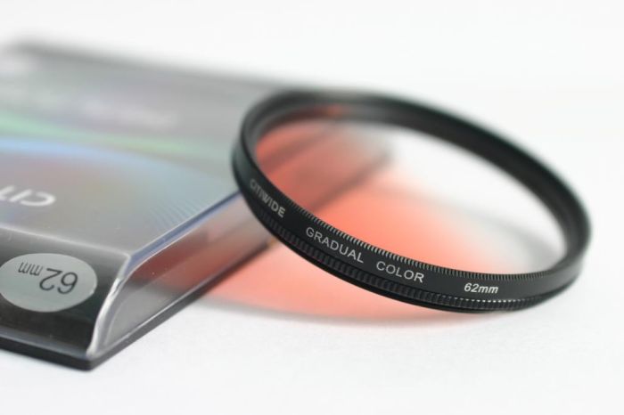 Градієнтний світлофільтр CITIWIDE 62 мм - помаранчевий (orange)