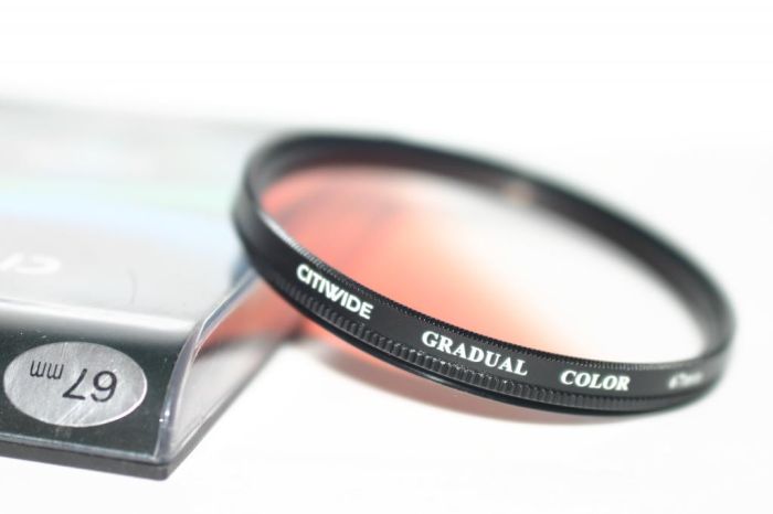 Градієнтний світлофільтр CITIWIDE 67 мм - помаранчевий (orange)