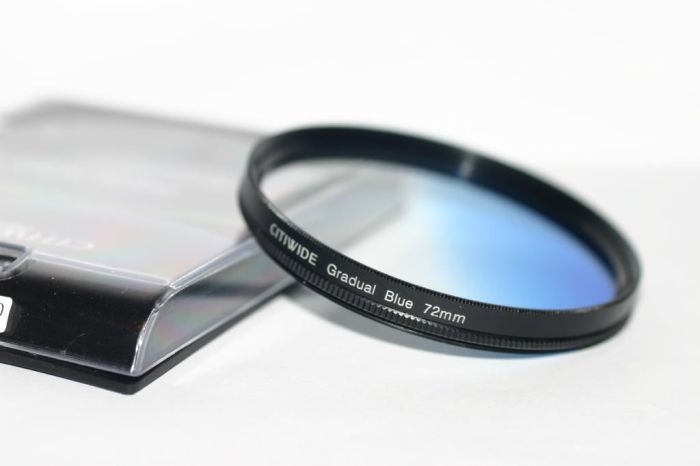 Градієнтний світлофільтр CITIWIDE 72 мм - блакитний (blue)