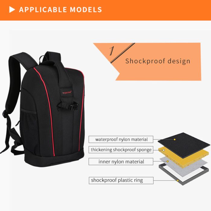 Фоторюкзак, рюкзак для фотоапаратів Tigernu (тип "Т-X6006")