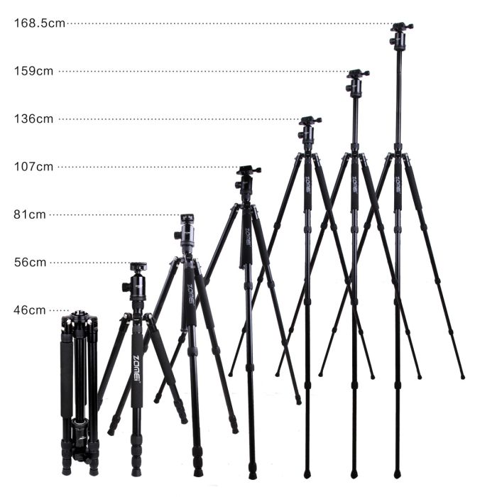 Штатив + монопод фірми ZOMEI для фотоапаратів - Z888 (Z818) зі штативною головкою