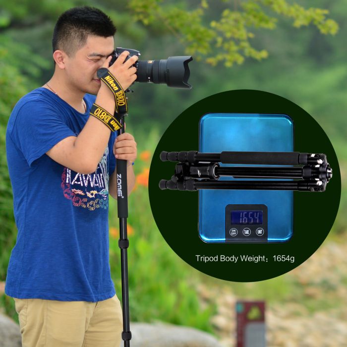 Штатив + монопод фірми ZOMEI для фотоапаратів - Z888 (Z818) зі штативною головкою