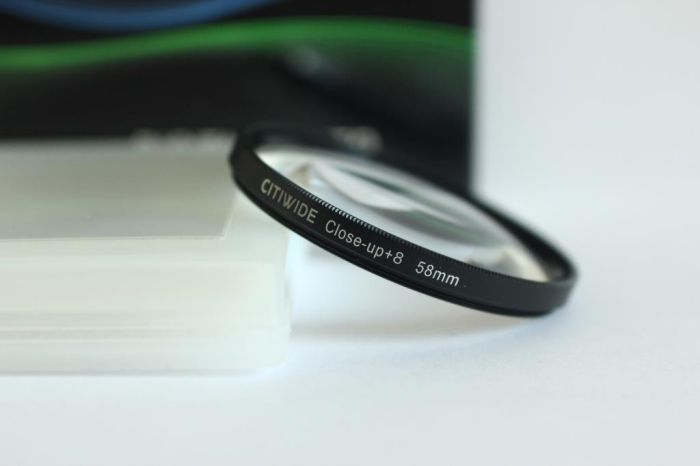 Світлофільтр - макрооб'єктив CLOSE UP +8 58mm "CITIWIDE"