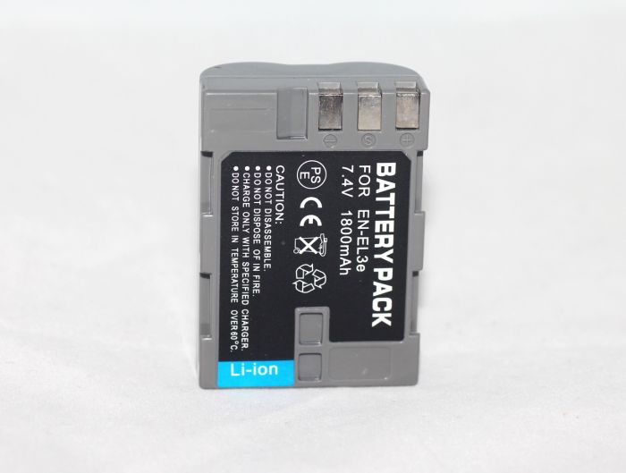 Акумулятори для фотоапаратів NIKON D50, D70, D80, D90, D100, D200, D300, D700 - EN-EL3e (аналог) - 1800 ma