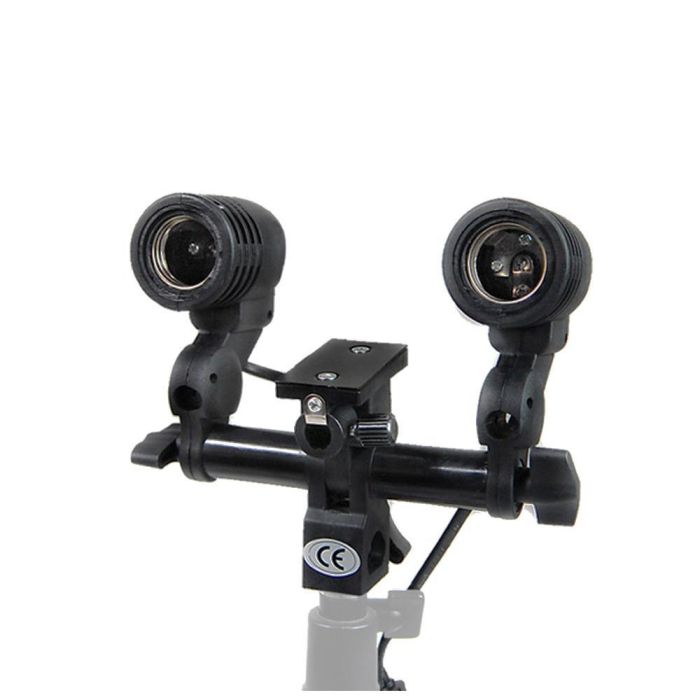 Тримач двох ламп з патронами E27 та отвором для парасольки