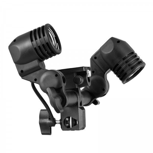 Тримач двох ламп з патронами E27 та отвором для парасольки