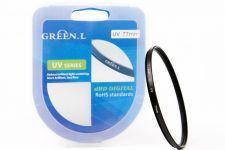 Ультрафіолетовий захисний UV світлофільтр Green.L 77 мм