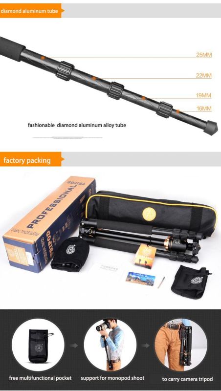 Штатив + монопод фірми QZSD для фотоапаратів - Q-999H (Q999H) + головка QZSD-02