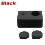 Силіконовий чохол, футляр з кришкою на об'єктив екшн камер SJCAM SJ4000 SJ5000 SJ5000X -чорний (код № XTGP395)