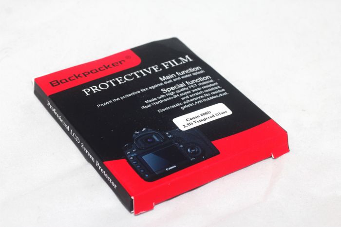 Захист LCD екрану Backpacker для CANON 550D, 600D (Kiss X5), 60D, IXY 650 - загартоване скло