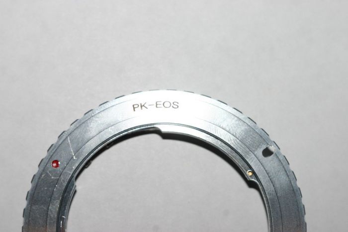 Адаптер (перехідник) PENTAX K - CANON EOS (PK-EOS) з чіпом