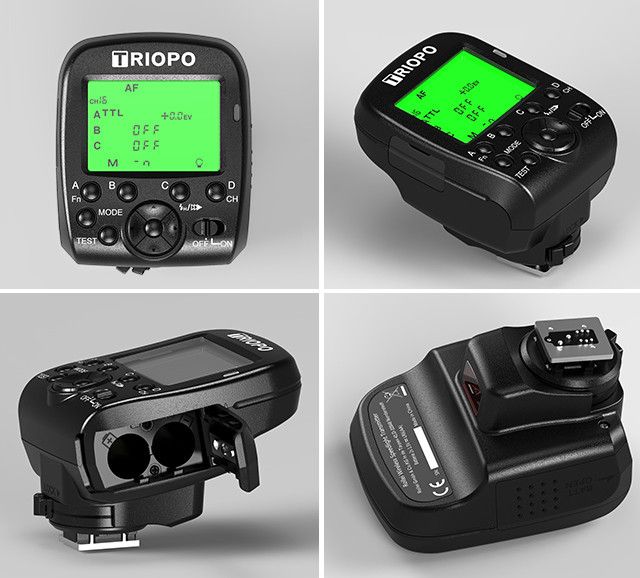 Передавач-радіосинхронізатор Triopo G1 з підтримкою TTL для камер Canon та Nikon