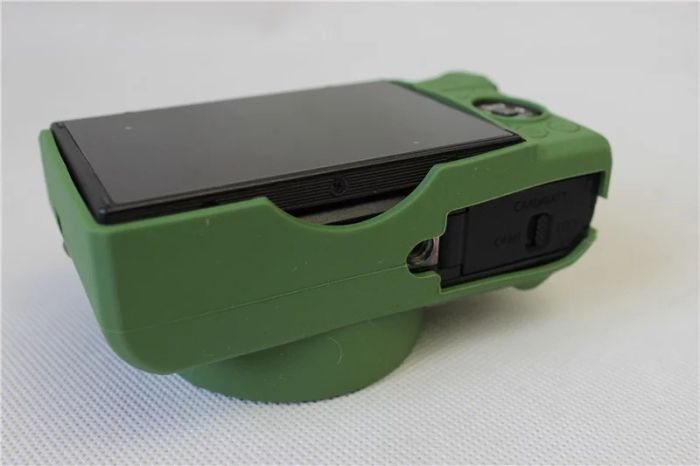 Захисний силіконовий чохол із кришкою для фотоапаратів CANON G7X Mark II - зелений