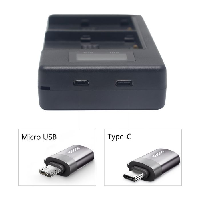 Зарядний пристрій Mcoplus DH-F970 з USB для 2-х акумуляторів Sony NP-FM500H, NP-FM50, FM70, FM90, QM90