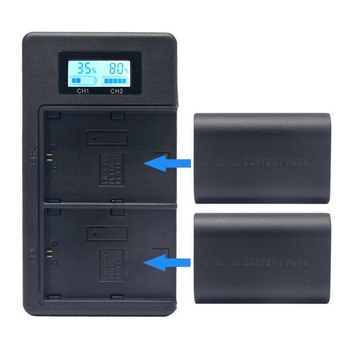 Зарядний пристрій Mcoplus DH-EL15 з USB для 2-х акумуляторів Nikon EN-EL15