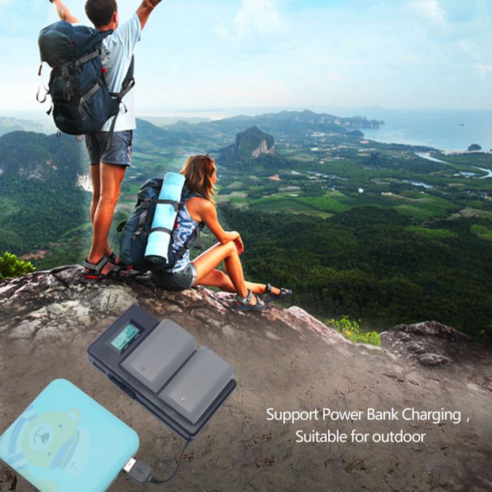 Зарядний пристрій Mcoplus DH-EL15 з USB для 2-х акумуляторів Nikon EN-EL15