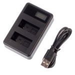Зарядний пристрій LCD2-LPE17 з USB для 2-х акумуляторів Canon LP-E17