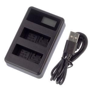 Зарядний пристрій LCD2-ENEL14 з USB для 2-х акумуляторів Nikon EN-EL14, EN-EL14A