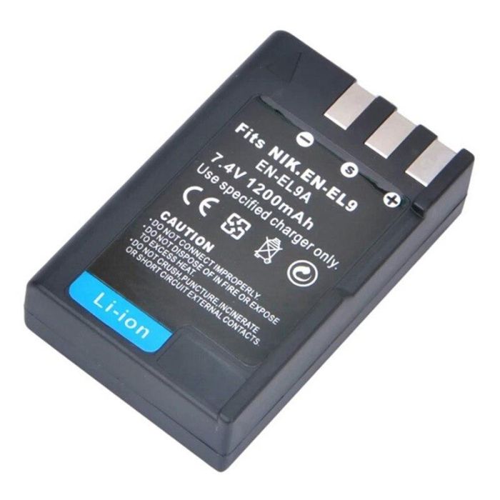 Акумулятори для фотоапаратів NIKON D40, D60, D40x, D3000, D5000, D3x - EN-EL9a (аналог) - 1200 ma