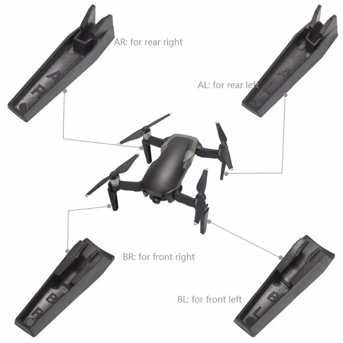 Шасі подовжені (35 мм) для DJI Mavic Air (код XT-499)