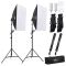 Комплект AMZDEAL PS-SYP-001 (2 x софтбоксу 50 x 70 см, 2 x стійки, 2 лампи - сумка для перенесення)