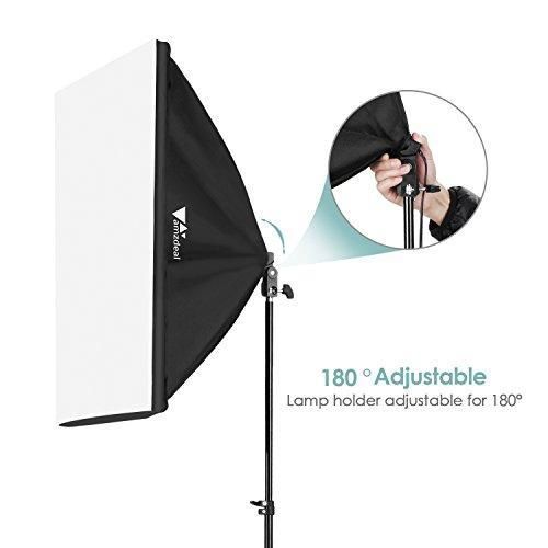 Комплект AMZDEAL PS-SYP-001 (2 x софтбокси - 50 x 70 см, 2 x стійки, 2 лампи - сумка для перенесення)