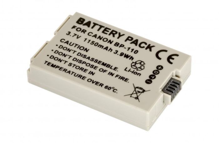 Акумулятор для камер CANON - BP-110 аналог - 1150 mA