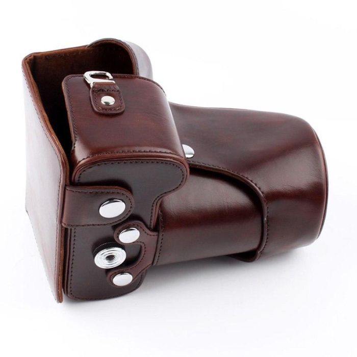 Захисний футляр - чохол для фотоапаратів NIKON D3100, D3200, D3300, D3400, D3500 - кава