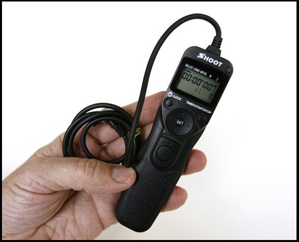 Пульт дистанційного керування SHOOT з таймером і LCD RS-80N3 CANON 5D, 5D Mark II, 5D Mark III, 7D, 6D, 10D, 20D, 30D, 40D, 50D
