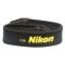 Плечовий шийний ремінь для фотоапаратів NIKON (неопрен) - жовтий напис