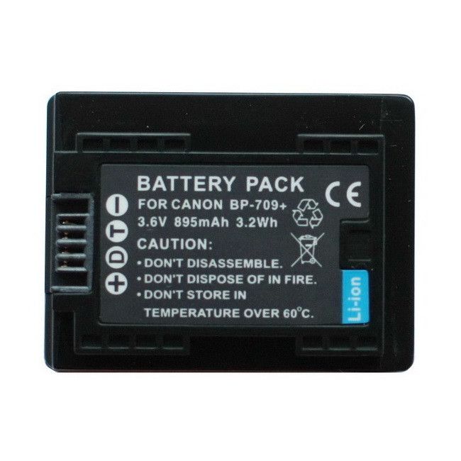 Акумулятор для камер CANON BP-709 чіп (BP-727, BP-718) - аналог - 895 ma