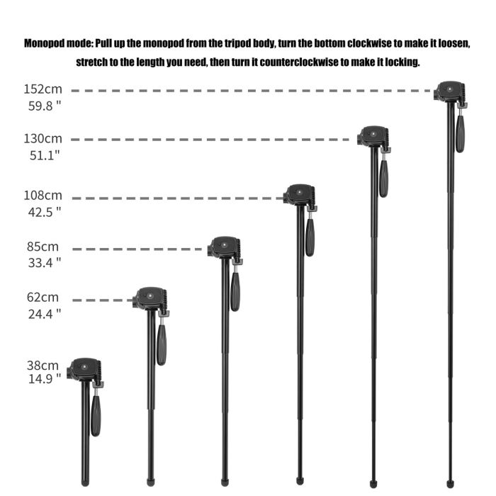 Штатив + монопод фірми ZOMEI для фотоапаратів - Q-222 (Q222)