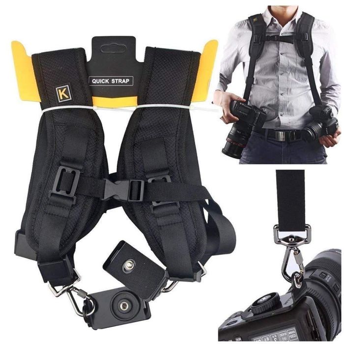 Подвійний розвантажувальний ремінь (розвантаження) QUICK STRAP для всіх марок фотоапаратів