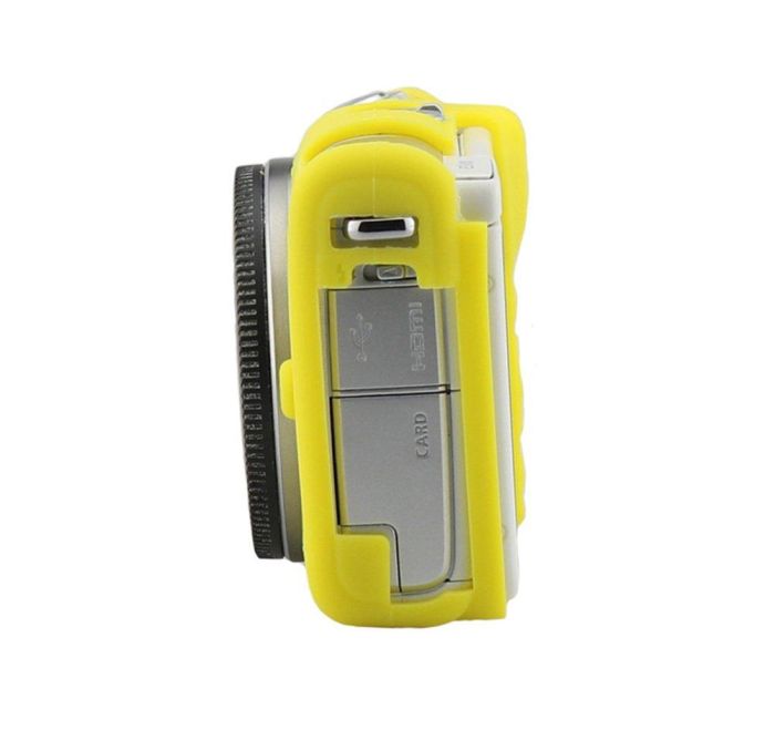 Захисний силіконовий чохол для фотоапаратів CANON EOS M100 – жовтий