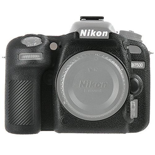 Захисний силіконовий чохол для фотоапаратів Nikon D7500 - чорний
