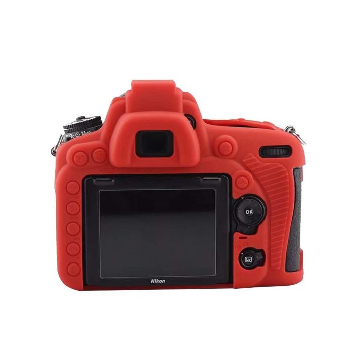 Захисний силіконовий чохол для фотоапаратів Nikon D750 - червоний