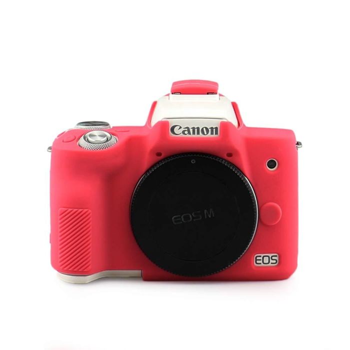 Захисний силіконовий чохол для фотоапаратів CANON EOS M50, M50 Mark II - червоний