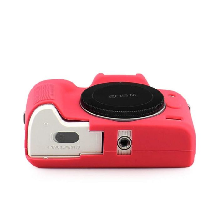 Захисний силіконовий чохол для фотоапаратів CANON EOS M50, M50 Mark II - червоний