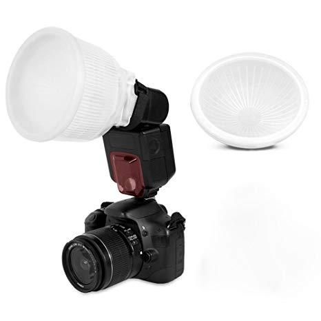 Розсіювач — лайсфера SHOOT Lambency Flash Diffuser (біла, срібна та жовтогаряча вставки) (XT-508)