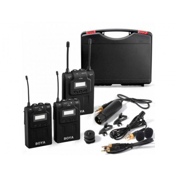 Петличний мікрофон Boya BY-WM8 Pro-K2 - радіомікрофон (бездротова двоканальна мікрофонна система)