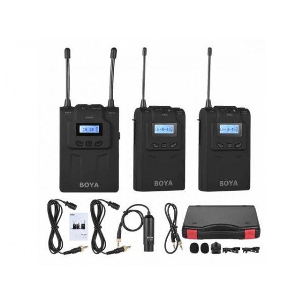 Петличний мікрофон Boya BY-WM8 Pro-K2 - радіомікрофон (бездротова двоканальна мікрофонна система)