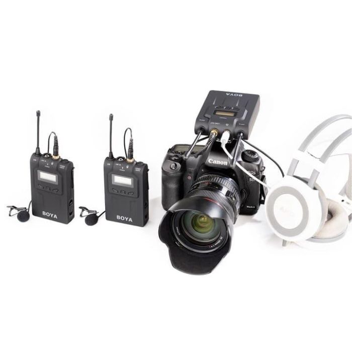 Петличний мікрофон Boya BY-WM8 Pro-K2 - радіомікрофон (бездротова двоканальна мікрофонна система)