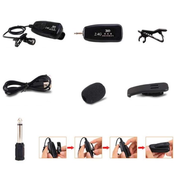 Петличний мікрофон XXD-G18L - радіомікрофон (бездротова мікрофонна система)