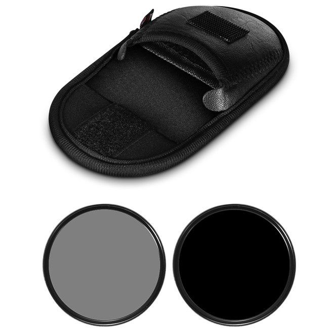 Футляр (кейс) для світлофільтрів - для 2-х світлофільтрів (шкіра PU)