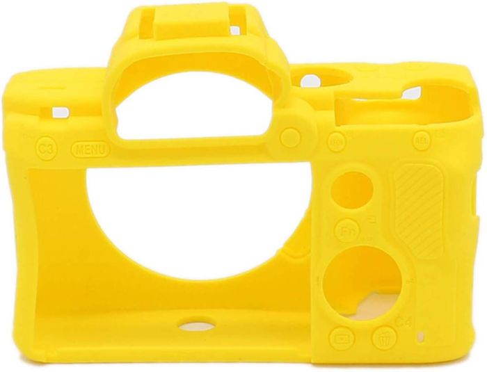 Захисний силіконовий чохол для фотоапаратів SONY A7 III, A7r III, A7s III, A9 - жовтий