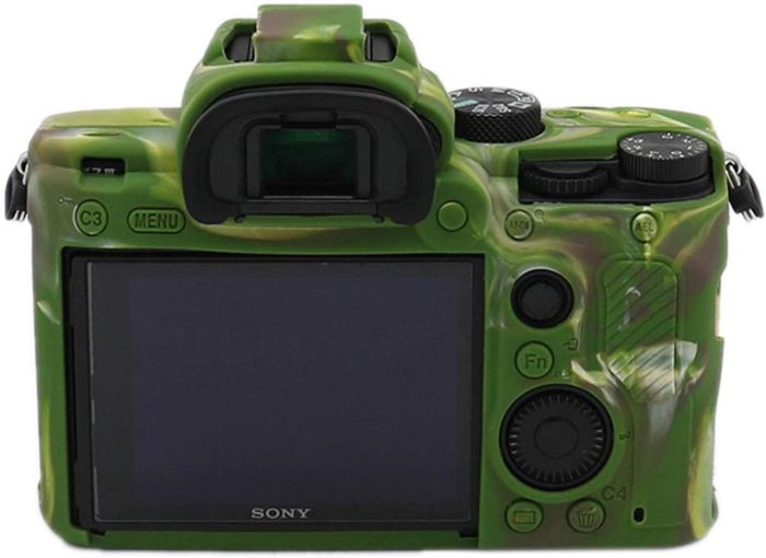 Захисний силіконовий чохол для фотоапаратів SONY A7 III, A7r III, A7s III, A9 - камуфляжний