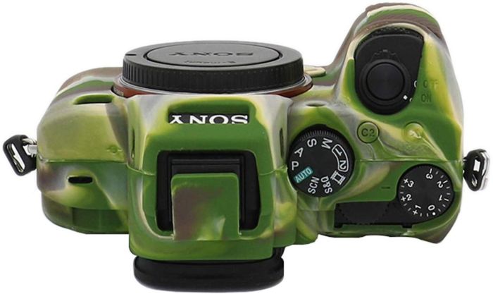 Захисний силіконовий чохол для фотоапаратів SONY A7 III, A7r III, A7s III, A9 - камуфляжний