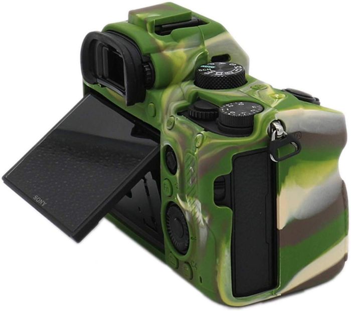 Захисний силіконовий чохол для фотоапаратів SONY A7 III, A7r III, A7s III, A9 - камуфляжний