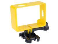 Рамка для екшн камер Xiaomi YI з перехідником на стандартні кріплення - жовта (код № XTGP233)